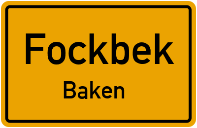 Straßenverzeichnis Fockbek Baken