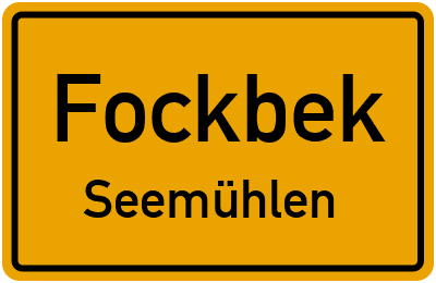 Straßenverzeichnis Fockbek Seemühlen