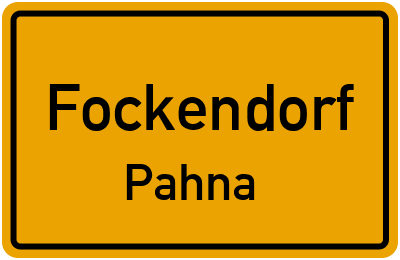 Straßenverzeichnis Fockendorf Pahna