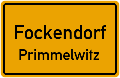 Straßenverzeichnis Fockendorf Primmelwitz