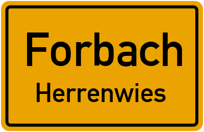 Straßenverzeichnis Forbach Herrenwies