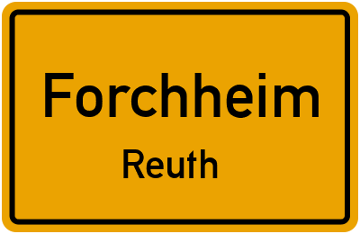 Straßenverzeichnis Forchheim Reuth