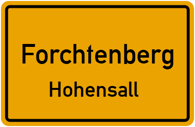 Straßenverzeichnis Forchtenberg Hohensall