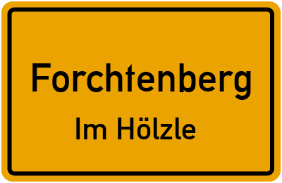 Straßenverzeichnis Forchtenberg Im Hölzle