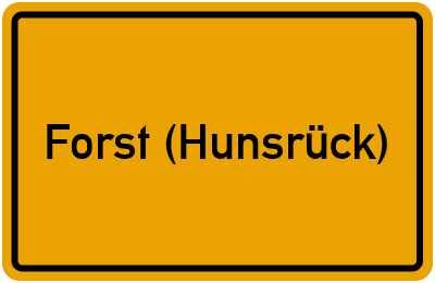 Forst (Hunsrück) in Rheinland-Pfalz