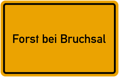 Branchenbuch Forst bei Bruchsal, Baden-Württemberg