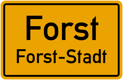 Straßenverzeichnis Forst Forst-Stadt