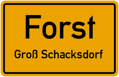 Straßenverzeichnis Forst Groß Schacksdorf