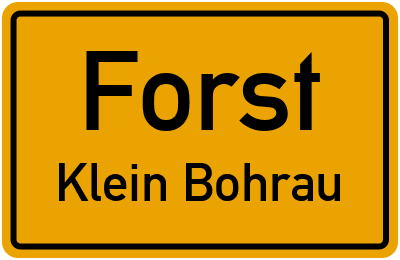 Straßenverzeichnis Forst Klein Bohrau