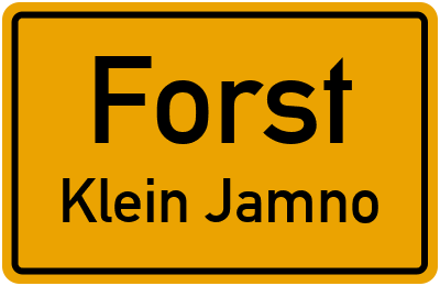 Straßenverzeichnis Forst Klein Jamno
