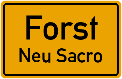 Straßenverzeichnis Forst Neu Sacro