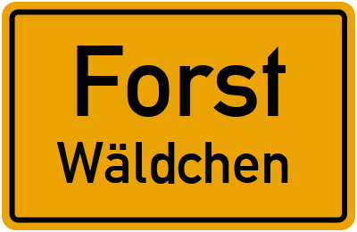 Straßenverzeichnis Forst Wäldchen