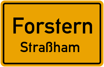 Ortsschild Forstern Straßham
