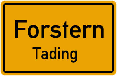 Straßenverzeichnis Forstern Tading