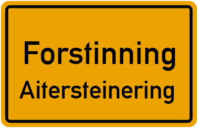 Straßenverzeichnis Forstinning Aitersteinering