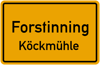 Straßenverzeichnis Forstinning Köckmühle