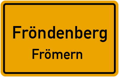 Straßenverzeichnis Fröndenberg Frömern