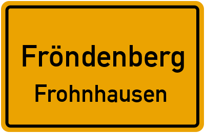 Straßenverzeichnis Fröndenberg Frohnhausen