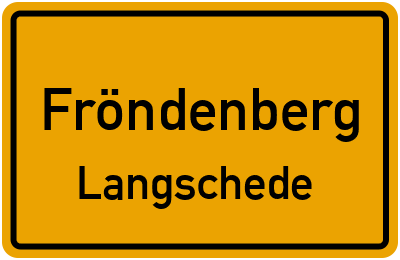Straßenverzeichnis Fröndenberg Langschede