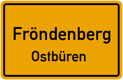 Straßenverzeichnis Fröndenberg Ostbüren