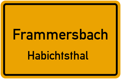 Straßenverzeichnis Frammersbach Habichtsthal