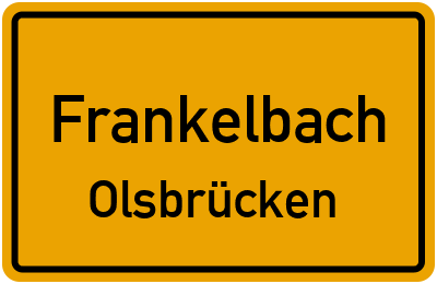 Straßenverzeichnis Frankelbach Olsbrücken