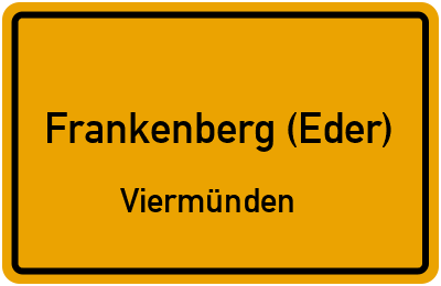 Straßenverzeichnis Frankenberg (Eder) Viermünden