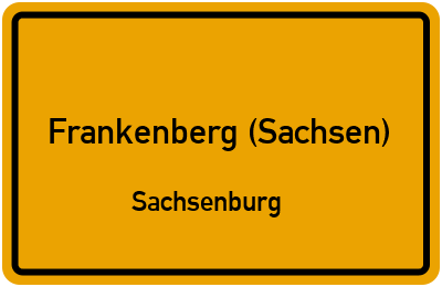 Straßenverzeichnis Frankenberg (Sachsen) Sachsenburg