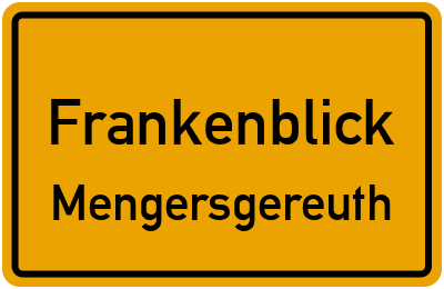Straßenverzeichnis Frankenblick Mengersgereuth