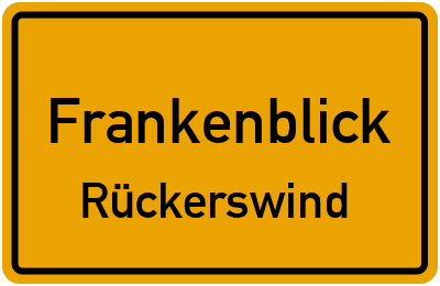 Straßenverzeichnis Frankenblick Rückerswind