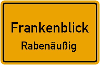 Straßenverzeichnis Frankenblick Rabenäußig