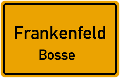 Straßenverzeichnis Frankenfeld Bosse