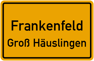 Straßenverzeichnis Frankenfeld Groß Häuslingen