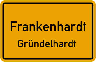 Straßenverzeichnis Frankenhardt Gründelhardt