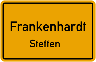 Straßenverzeichnis Frankenhardt Stetten