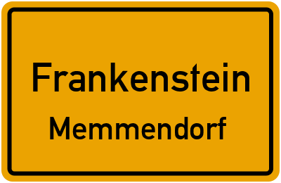 Straßenverzeichnis Frankenstein Memmendorf