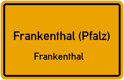 Straßenverzeichnis Frankenthal (Pfalz) Frankenthal
