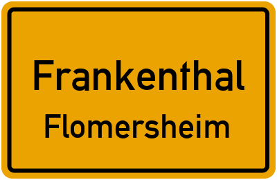 Straßenverzeichnis Frankenthal Flomersheim