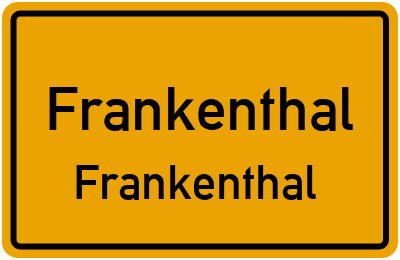 Straßenverzeichnis Frankenthal Frankenthal