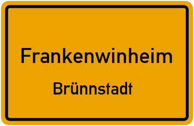 Straßenverzeichnis Frankenwinheim Brünnstadt