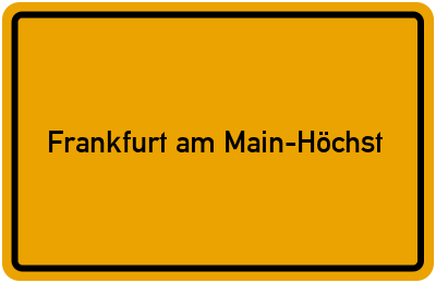 Branchenbuch Frankfurt am Main-Höchst, Hessen