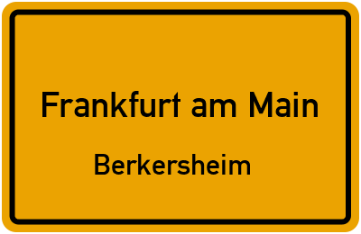 Straßenverzeichnis Frankfurt am Main Berkersheim