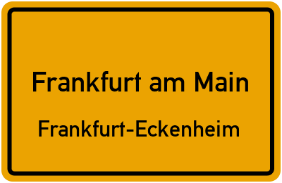 Straßenverzeichnis Frankfurt am Main Frankfurt-Eckenheim