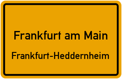 Straßenverzeichnis Frankfurt am Main Frankfurt-Heddernheim