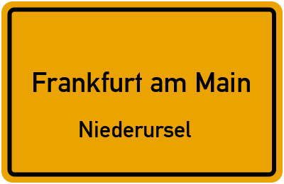 Straßenverzeichnis Frankfurt am Main Niederursel