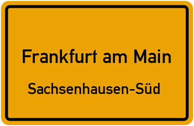 Straßenverzeichnis Frankfurt am Main Sachsenhausen-Süd