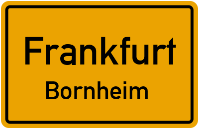 Straßenverzeichnis Frankfurt Bornheim