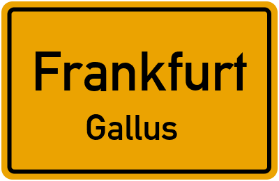 Straßenverzeichnis Frankfurt Gallus