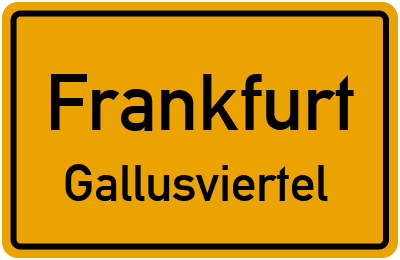 Straßenverzeichnis Frankfurt Gallusviertel