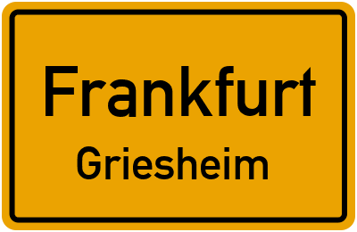 Straßenverzeichnis Frankfurt Griesheim
